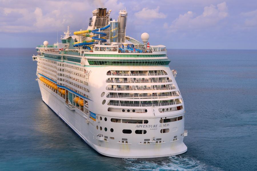 Adventure of the Seas departing Perfect Day at CocoCay