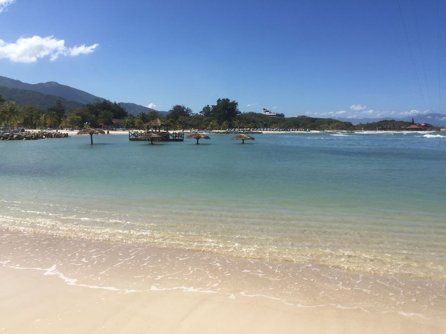 A quiet beach in Labadee