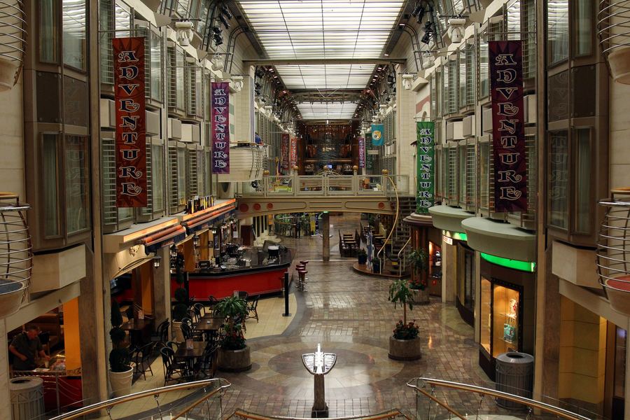 The Royal Promenade aboard Adventure of the Seas